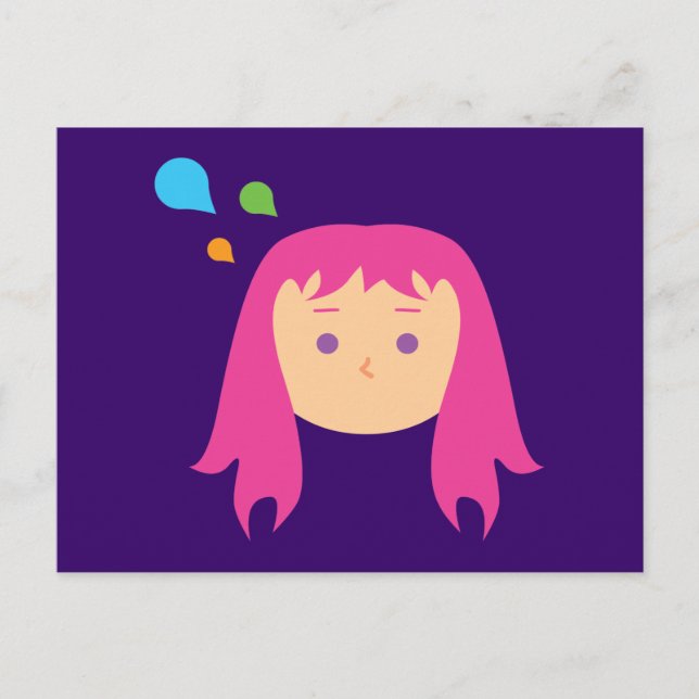 Colorful Thoughts Postcard (Front)