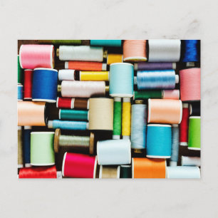 Colorful Thread for Sewing Photo Postcard