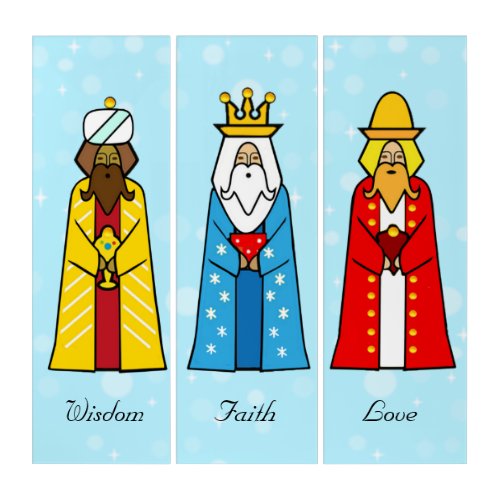 Colorful Three Kings Triptych