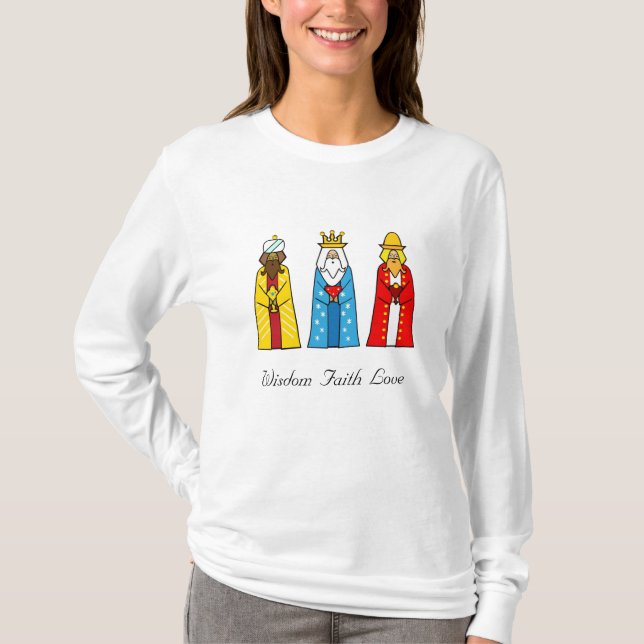 Colorful Three Wise Men T-Shirt (Front)