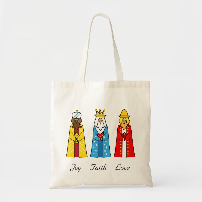 Colorful Three Wise Men  Tote Bag (Front)