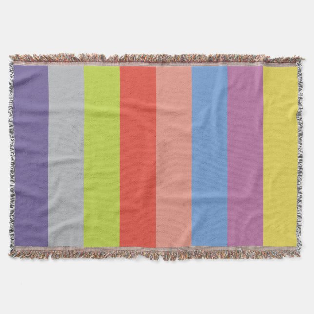 Colorful Throw Blanket (Front)