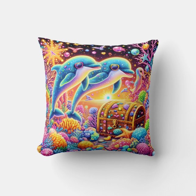 Colorful  throw pillow (Front)