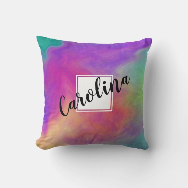 Colorful Throw Pillow (Front)