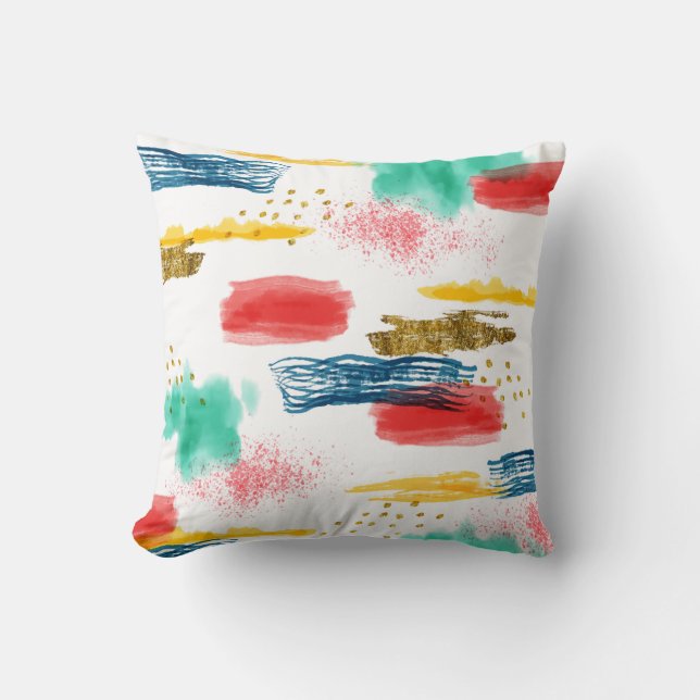 Colorful Throw Pillow (Front)