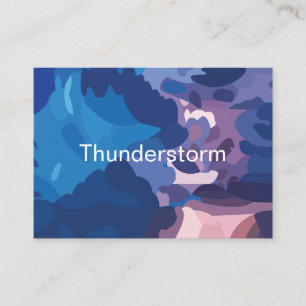 Colorful Thunderstorm Clouds  Business Card
