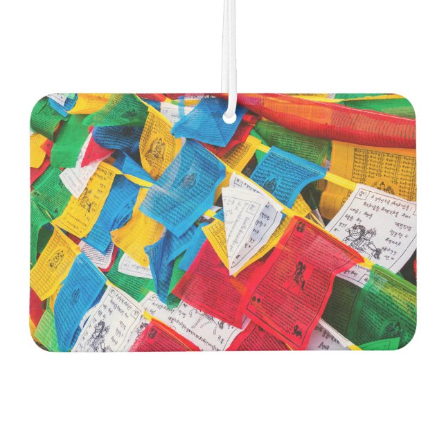 Colorful Tibetan prayer flags - Tibet Air Freshener (Front)