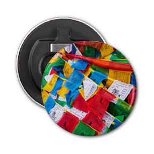 Colorful Tibetan prayer flags - Tibet Bottle Opener