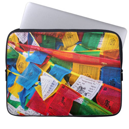 Colorful Tibetan prayer flags _ Tibet Laptop Sleeve