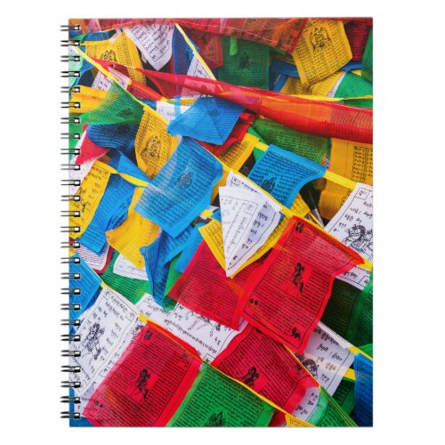 Colorful Tibetan prayer flags _ Tibet Notebook