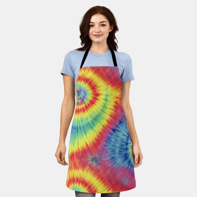 Colorful Tie Dye Apron (Worn)
