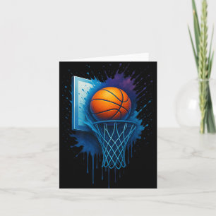 Colorful Tie Dye Basketball Apparel With Retro Spl Card