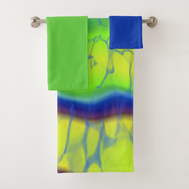 Colorful tie-dye  bath towel set (Insitu)