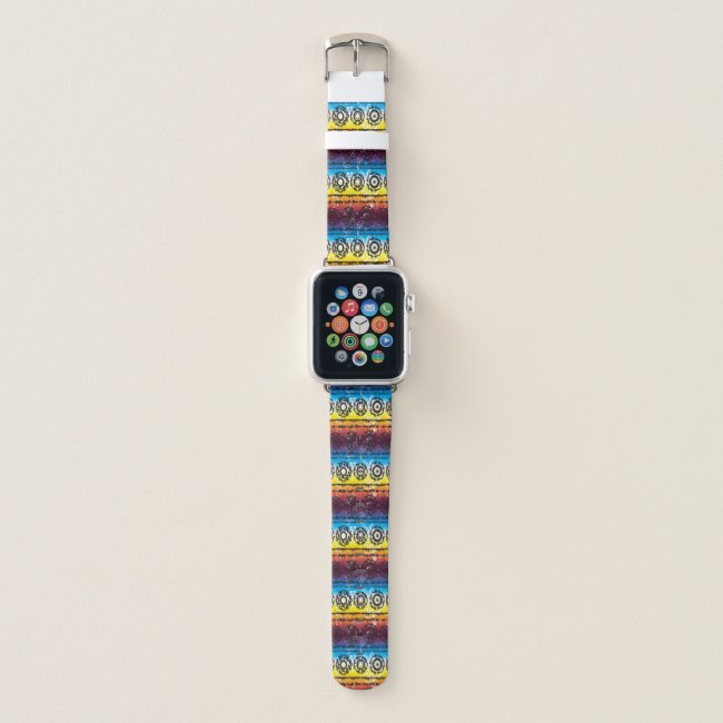 Colorful Tie Dye Batik Design Apple Watch Band