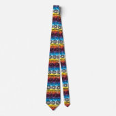 Colorful Tie Dye Batik Design Necktie (Front)