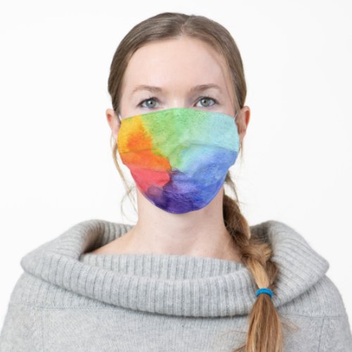 Colorful Tie Dye Cloth Face Mask with Filter Slot
