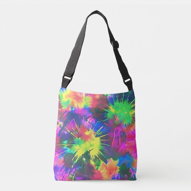 Colorful Tie Dye Crossbody Bag (Front)