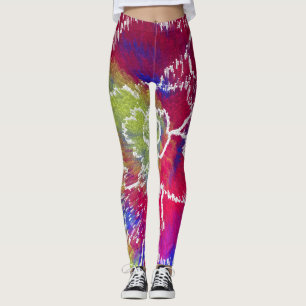 Colorful Tie Dye Leggings