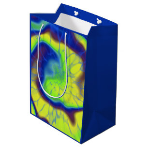 Colorful tie-dye medium gift bag