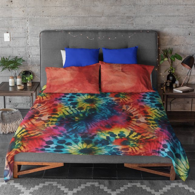 Colorful Tie Dye Multi-color Duvet Cover (Creator Uploaded)