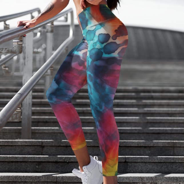 Colorful Tie Dye Multi-color Leggings (Creator Uploaded)