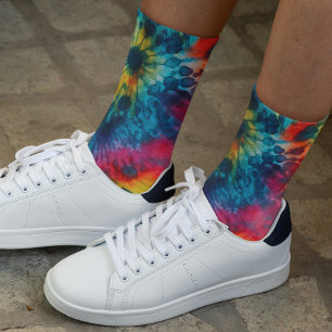 Colorful Tie Dye Multi-color Socks
