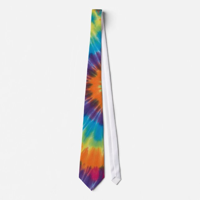 Colorful tie-dye  neck tie (Front)