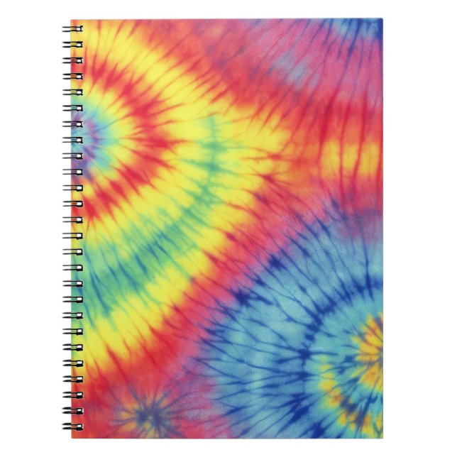 Colorful Tie Dye Notebook (Front)