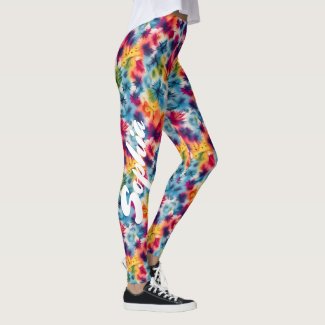 Colorful Tie Dye Pattern Custom Name