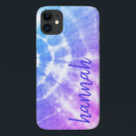 Colorful Tie Dye Personalize Case-Mate iPhone Case<br><div class="desc">A colorful tie-dye design phone case,  printed with her name.</div>
