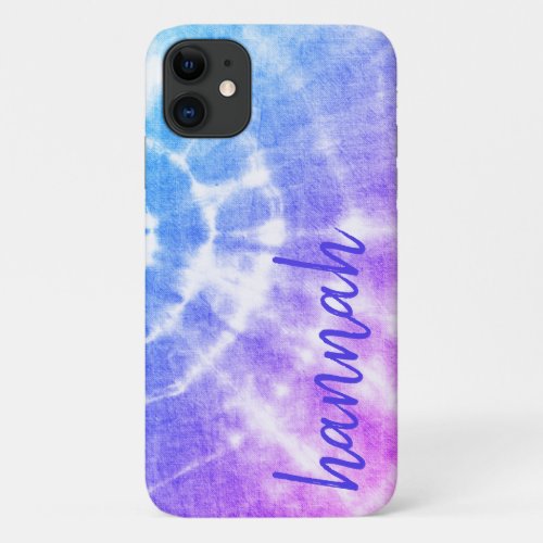 Colorful Tie Dye Personalize Case_Mate iPhone Case