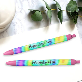 Colorful Tie Dye Personalized Pen