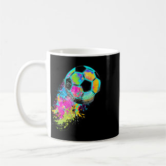 Colorful Tie Dye Soccer Ll  Coffee Mug