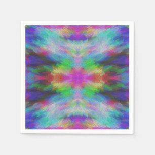 Colorful Tie Dye Style Art Napkins