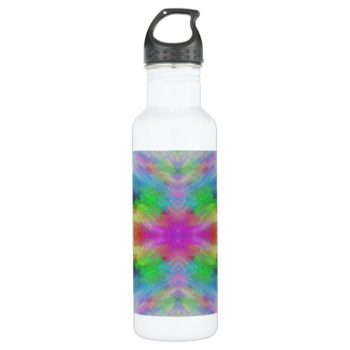 Colorful Tie Dye Style Art Stainless Steel Water Bottle