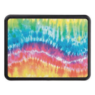 Colorful Tie Dye Trailer Hitch Cover