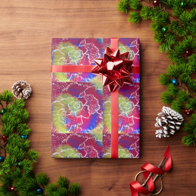 Colorful Tie-Dye Wrapping Paper 🎁 (Holiday Gift)