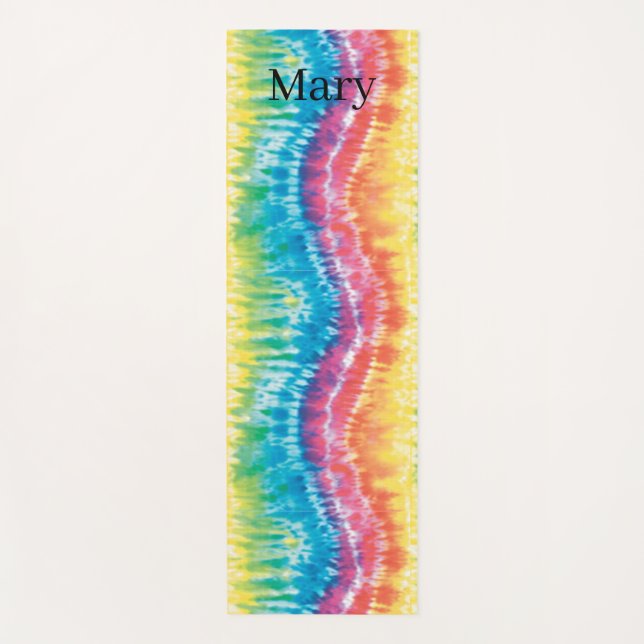 Colorful Tie Dye Yoga Mat (Front)