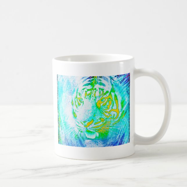 Colorful Tiger Coffee Mug (Right)