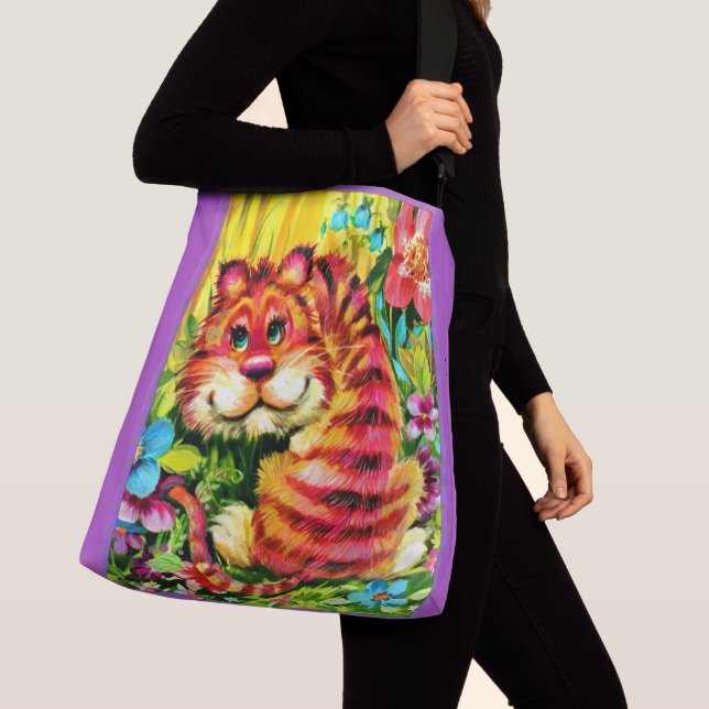 colorful tiger crossbody bag (Close Up)