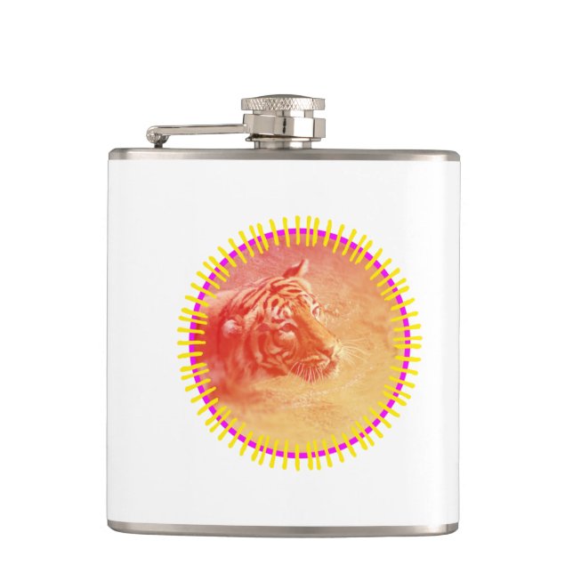 Colorful Tiger Flask (Front)