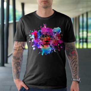 Colorful Tiger Head T-Shirt