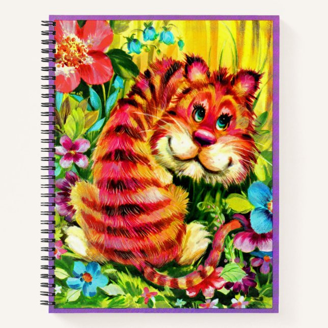 colorful tiger notebook (Front)