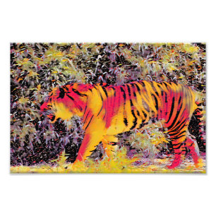 Colorful Tiger Photo Print