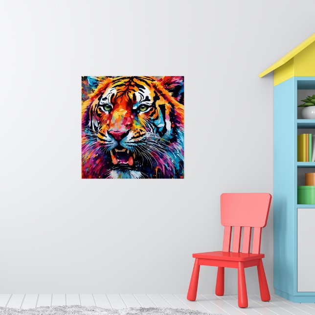 Colorful Tiger Poster (Nursery 1)