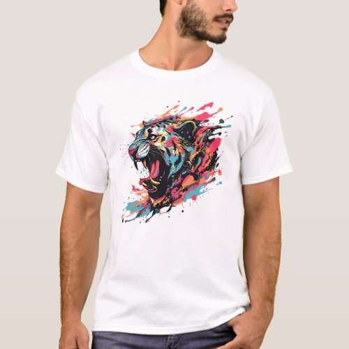 colorful tiger T_Shirt