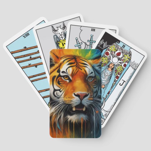 Colorful Tiger Tarot Cards