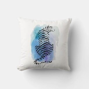 Colorful Tiger Throw Pillow