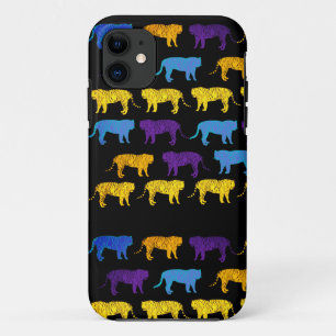 Colorful Tigers iPhone 11 Case