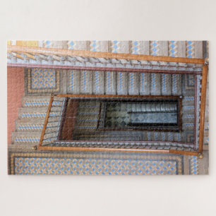 Colorful Tile Stairway Barcelona - 20x30 - 1014 pc Jigsaw Puzzle